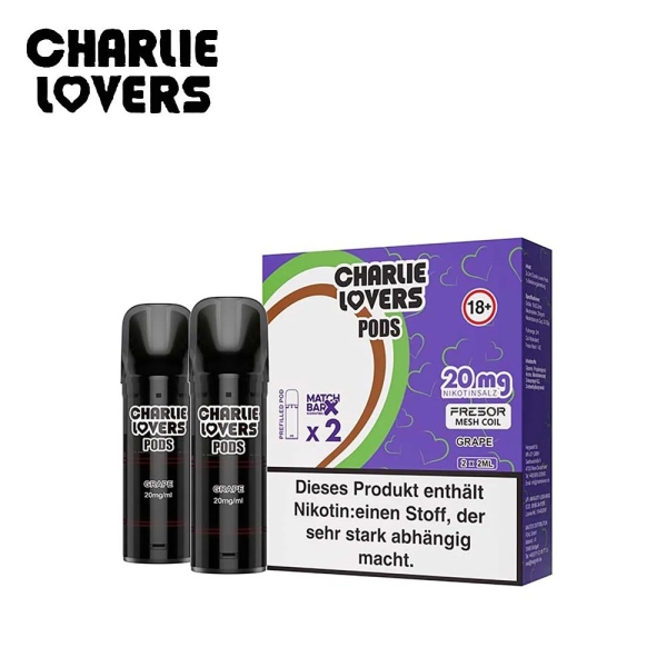 Charlie Lovers - Grape - Prefilled Pod 2ml/ Stück